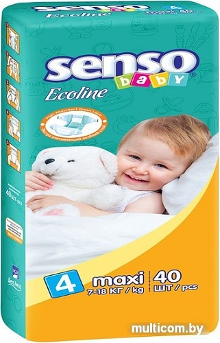 Подгузники Senso Baby Ecoline Maxi 4 (40 шт)