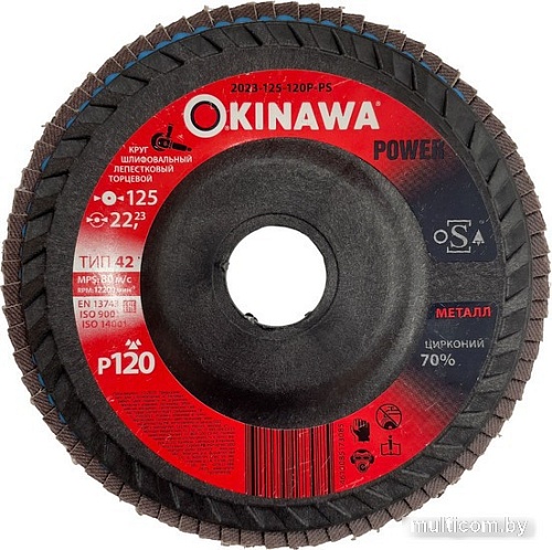 Шлифовальный круг Okinawa 125-120P-PS