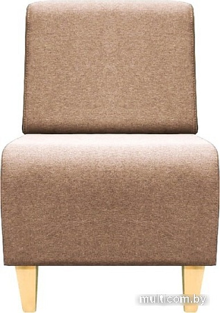 Интерьерное кресло Brioli Руди Д (рогожка, J2 бежевый/светлые ножки)