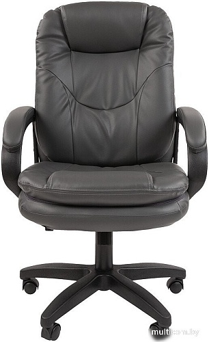 Офисное кресло CHAIRMAN 668LT N (черный пластик/экопремиум серый)