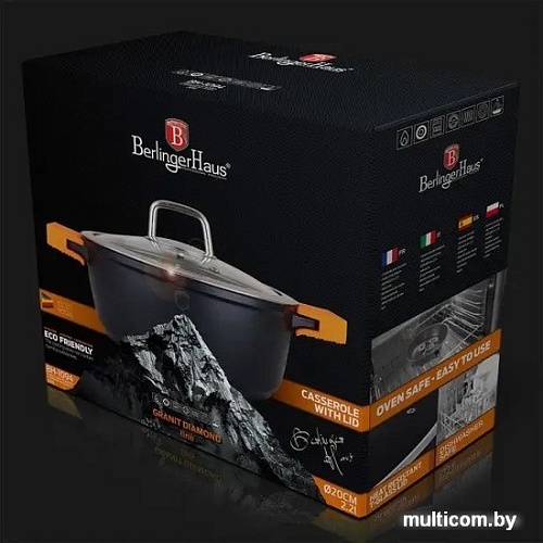 Кастрюля Berlinger Haus Granit Diamond Line BH-1096