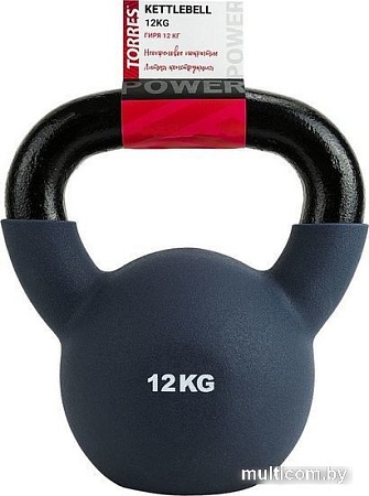 Гиря Torres PL552212 12 кг (серый)