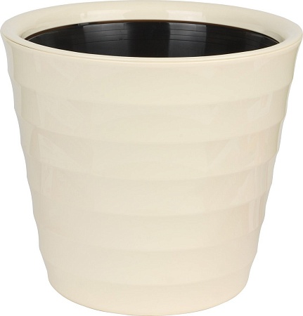 Кашпо Liveingreen Лаура (9л, ванильный)