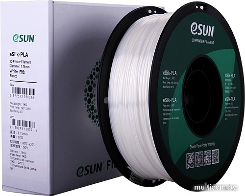 eSUN eSilk PLA 1.75 мм 1000 г (белый)