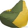 Кресло-мешок Flagman Груша Макси Г2.1-228 (оливковый/жёлтый)