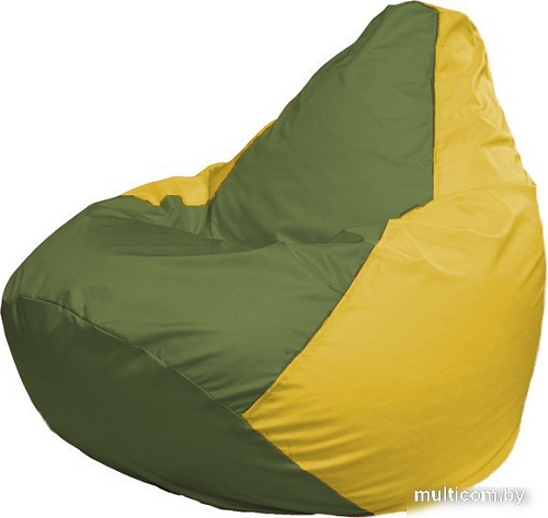 Кресло-мешок Flagman Груша Макси Г2.1-228 (оливковый/жёлтый)