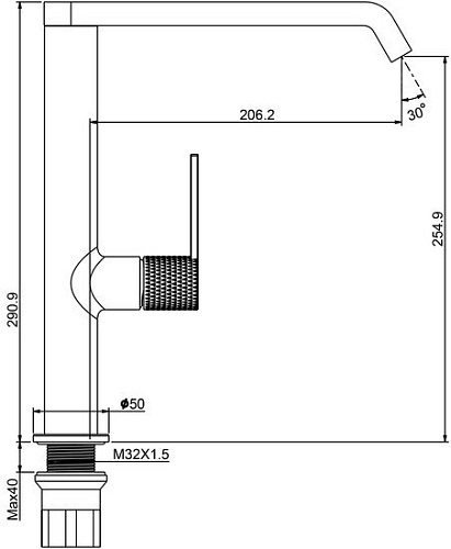 Смеситель Maxonor Pure Life PL4084-6
