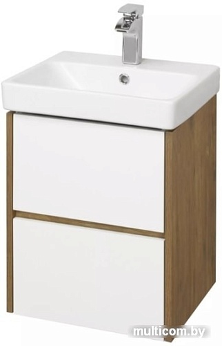 Акватон Тумба с умывальником Сканди 55 1A2517K0SDZ90 (белый/дуб рустик)