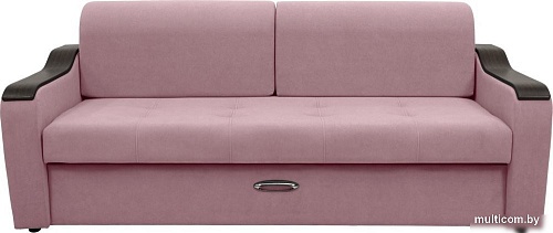 Диван Сириус Лидер-3 ППУ (Eva 14 велюр темно-розовый)
