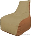 Кресло-мешок Flagman Бумеранг Б1.3-14 (бежевый/оранжевый)