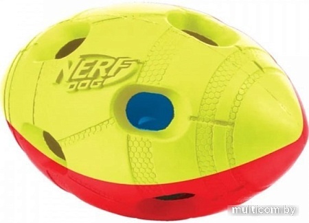 Игрушка для собак Nerf Мяч гандбольный двухцветный светящийся 35378