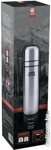 Термос Vitax VX-3403 1л (серебристый)