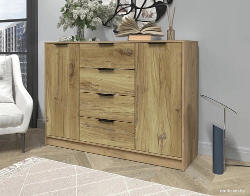 Тумба Интерлиния Концепт КТ-Т140 (дуб нокс/дуб золотой)