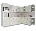 Готовая кухня Интерлиния Мила Крафт 1.88x2.8 правая (дуб снежный)