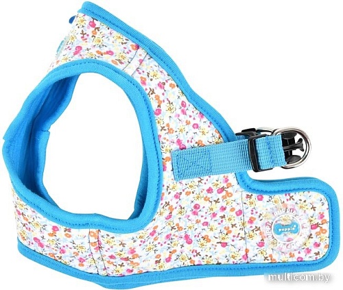 Шлейка-жилетка Puppia Wildflower PAUA-HB1826-SB-XL (голубой)