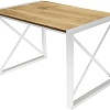 Кухонный стол Buro7 Лофт 110 (классика, дуб натуральный/белый)