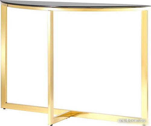 Консольный стол Stool Group Альба 115x30 ECST-095-SR-TG (стекло черное/сталь золото)
