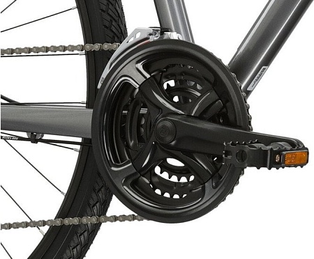 Велосипед Kross Evado 4.0 XL/23" 2024 (графит/красный глянцевый)