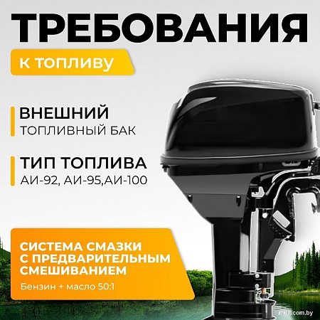 Лодочный мотор BarrakuDA HD9.8FHS