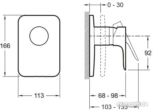 Смеситель Jacob Delafon Aleo E98705-CP