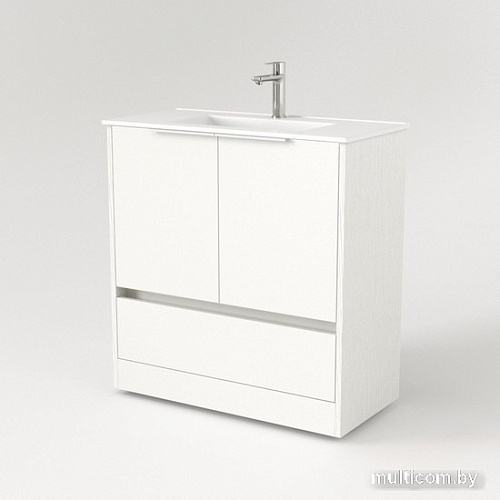 Дабер Тумба под умывальник 017 WeltWasser Deilbach 7517-80 Т17.8W.0.5Б (белый древесный/ручка белая)