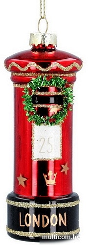 Елочная игрушка Gisela Graham London Christmas. Почтовый ящик с венком 860
