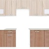 Готовая кухня ВерсоМебель Эко-5 2.8 (ясень шимо светлый/ясень шимо темный)