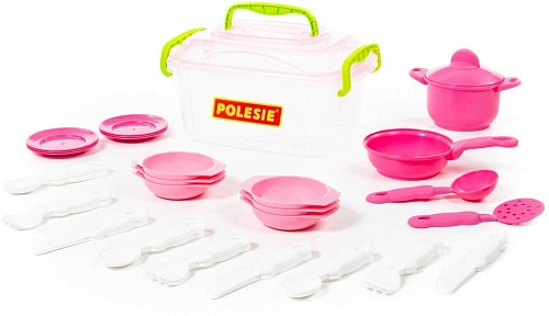 Набор игрушечной посуды Полесье 35 элементов 56641