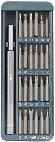 Набор отвертка с битами Deli DL241025 (24 предмета)