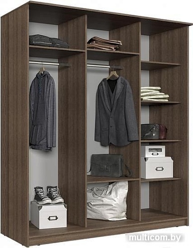 Шкаф-купе Интерлиния Неаполь АН-012-20-00 БФ (ясень шимо светлый/ясень шимо темный)
