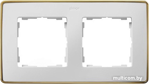Рамка Simon 82 Detail 8201620-245 (белый/золото)