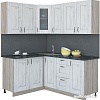 Угловая кухня Интерлиния Мила Хольц 14x18 (дуб белый)
