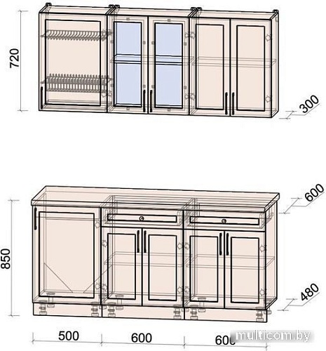 Интерлиния Тренд 1.7А (пепел/пепел/опал светлый)