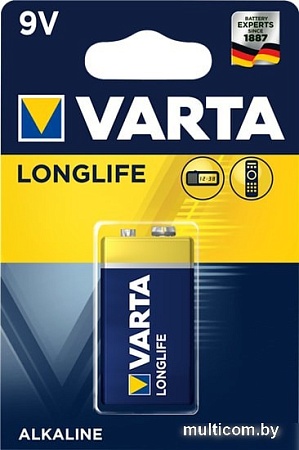 Батарейки Varta Longlife 9V 4122