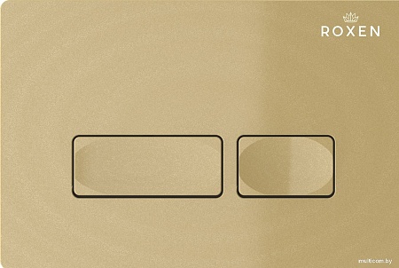 Унитаз приставной Roxen Antares в комплекте с инсталляцией Attach 5 в 1 967102 (кнопка: брашированное золото)