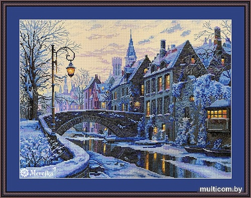Набор для вышивания Merejka Зимний вечер K-169