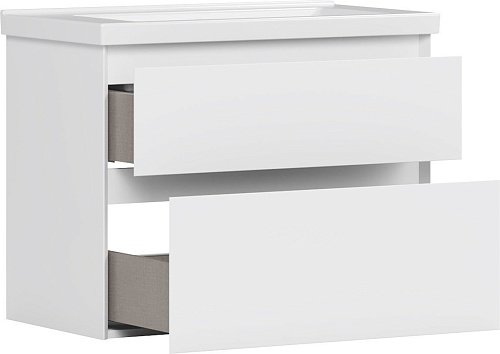 Belux Тумба под умывальник Киото НП 80-02 (1, белый глянцевый)