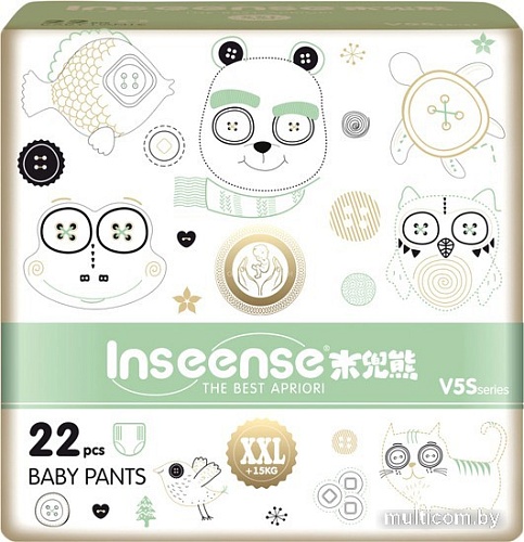 Трусики-подгузники Inseense V5S XXL 15+кг Ins22green (22 шт)
