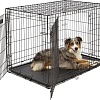 Клетка Midwest iCrate для собак 2 двери 1542DD (109x74x78см, черный)