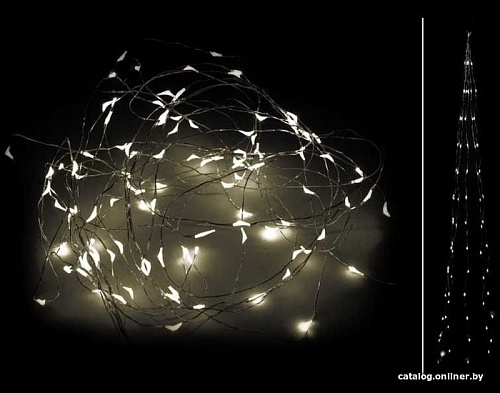 Световой дождь Волшебная страна Дождик (теплый белый)