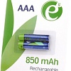 Аккумуляторы Gembird Rechargeable batteries AAA 850 mАh 2 шт. [EG-BA-AAA8R-01]