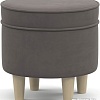 Пуфик Нижегородмебель Лора ТП 331 (ультра стоун серо-коричневый)