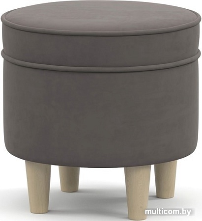 Пуфик Нижегородмебель Лора ТП 331 (ультра стоун серо-коричневый)