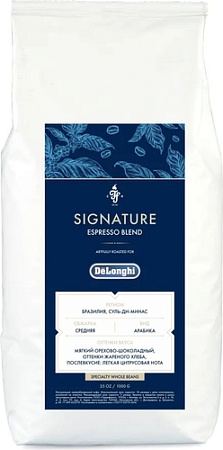Кофе DeLonghi Signature Espresso Blend зерновой 1 кг