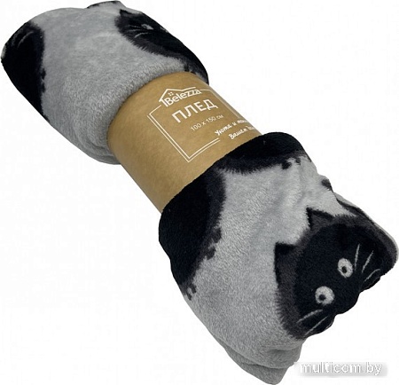 Плед Belezza Котошар 100x150 (серый)