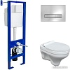 Унитаз подвесной Berges Wasserhaus Albit S + Top Slim SO + Atom 410 042443