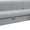 Сириус Лидер-13 с оттоманкой ППУ 330x165 (Eva 09 велюр светло-серый)