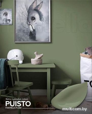 Краска Finntella Foxy Lapselli Matte Puisto F-50-1-9-FL268 9 л (зеленый)