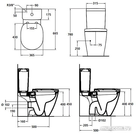 Унитаз Ideal Standard Connect E781801