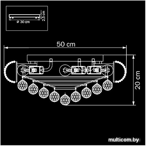 Люстра-тарелка Osgona 704064